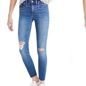 Madewell 9” skinny high rise crop